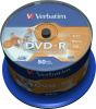 Диск DVD+R  4.7Gb 16x, Verbatim, 50 шт. на шпинделе, за упаковку, рrintable