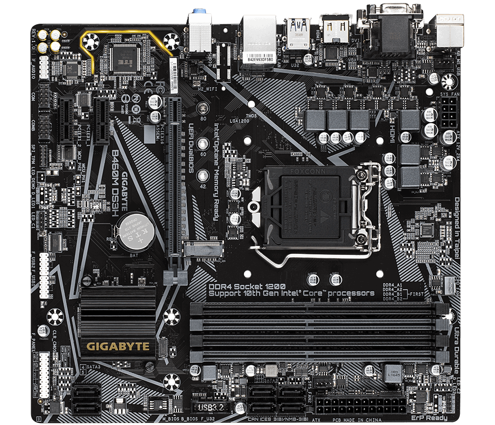Материнская плата Intel® B460 DS3H семейства Ultra Durable