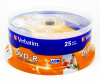 Диск DVD+R  4.7Gb 16x, Verbatim, 25 шт. на шпинделе, за упаковку, рrintable