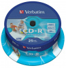 Диск CD-R    700  Mb 52x, Verbatim (уп.25 шт. на шпинделе, printable) за упаковку