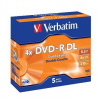 Диск DVD-R Dual Layer 8.5Gb/215 min 4x, Jewel Case, Verbatim  (уп. 5 шт.) за шт.